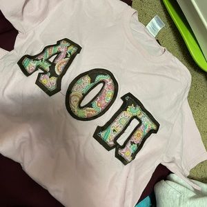 AOII- Alpha Omicron Pi letter shirt